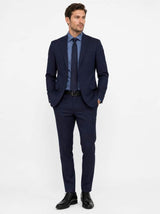 Remus Uomo Tapered Long Sleeve Formal Shirt Blue Northern Ireland