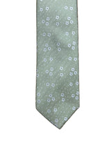 Remus Uomo Tie & Pocket Square Set Light Green Floral Northern