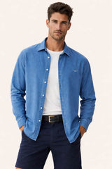 RM Williams Arno Regular Indigo Shirt Northern Ireland Belfast