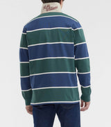 RM Williams Balmain Stripe Rugby Top Pine/Blue Northern Ireland