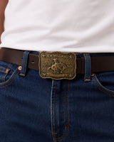 RM Williams Cloudbuster Trophy Buckle Antique Brass Northern Ireland
