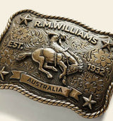 RM Williams Cloudbuster Trophy Buckle Antique Brass Northern Ireland