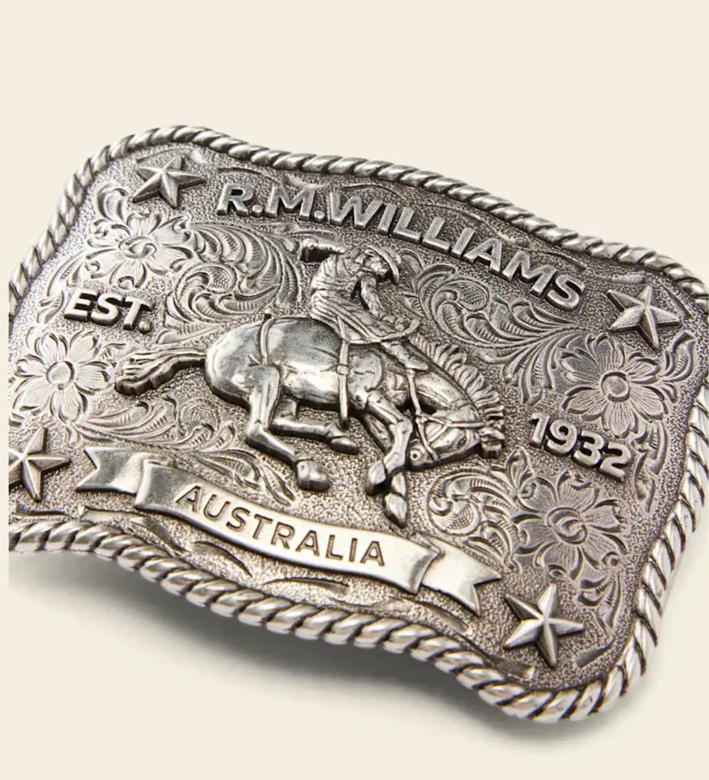 RM Williams Cloudbuster Trophy Buckle Silver Northern Ireland Belfast