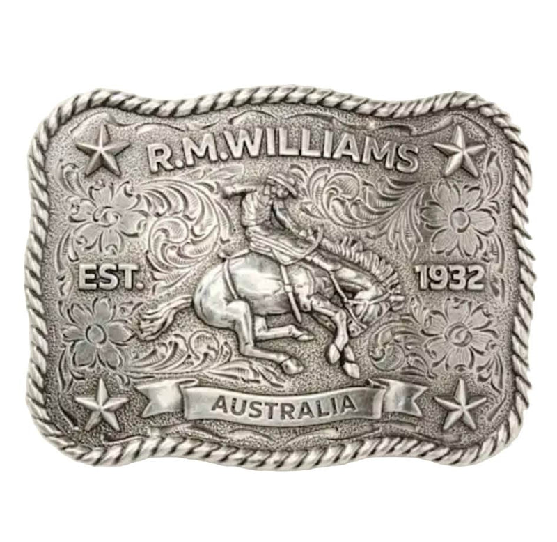 RM Williams Cloudbuster Trophy Buckle Silver Northern Ireland Belfast