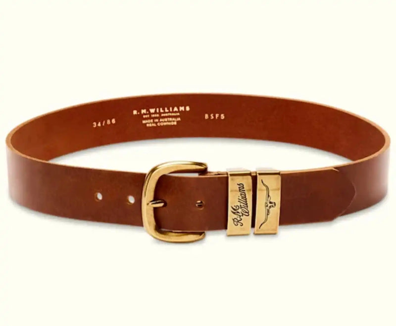 RM Williams Drover Leather Belt Caramel Northern Ireland Belfast