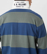 RM Williams Jones Stripe Rugby Top Ensign Blue Northern Ireland