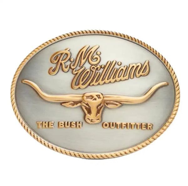 RM Williams Logo Buckle Silver/Gold Northern Ireland Belfast