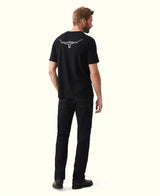 RM Williams Mens Byron T-Shirt Black/White Northern Ireland Belfast