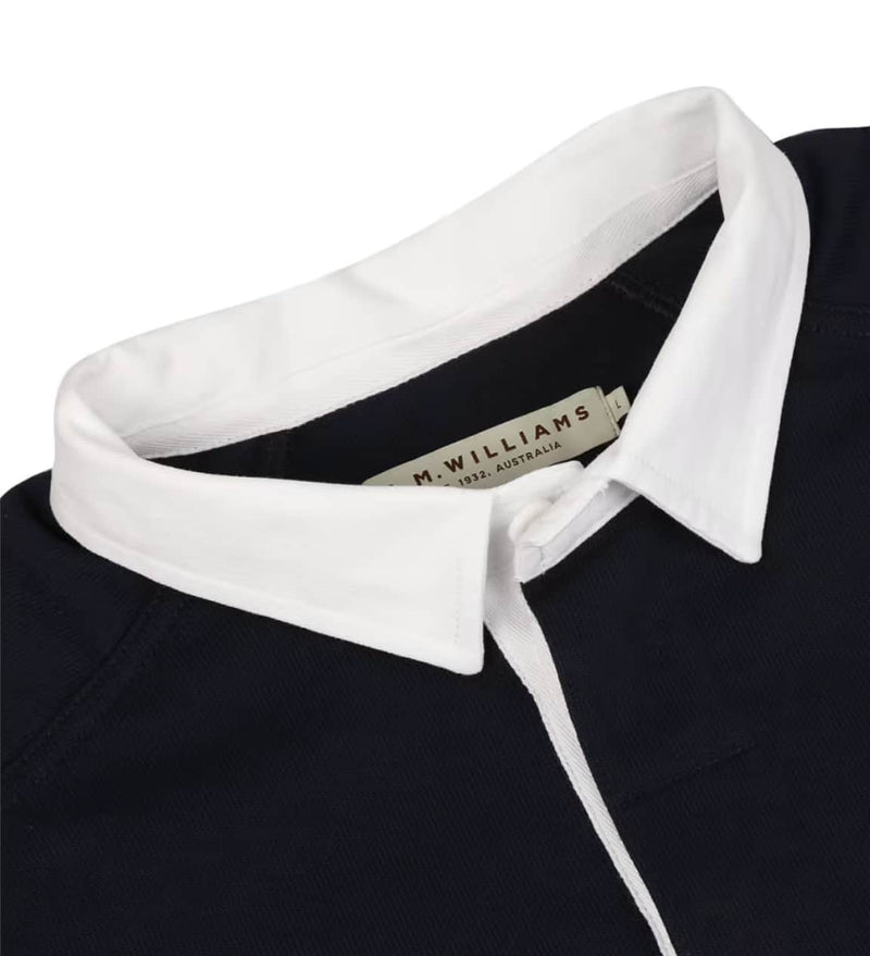 RM Williams Mens Classic RMW Rugby Shirt Navy Northern Ireland Belfast