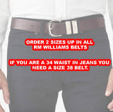 RM Williams Mens Drover Belt Black Northern Ireland Belfast