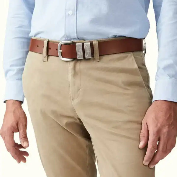 RM Williams Mens Drover Belt Dark Tan Northern Ireland Belfast