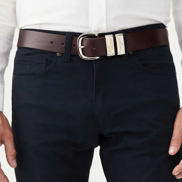 RM Williams Mens Jerrawa Belt Chestnut Northern Ireland Belfast
