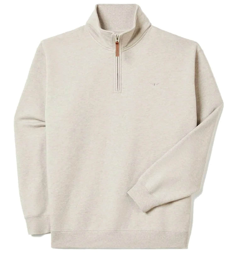 RM Williams Mens Mulyungarie Half Zip Sweatshirt Grey Marle Northern