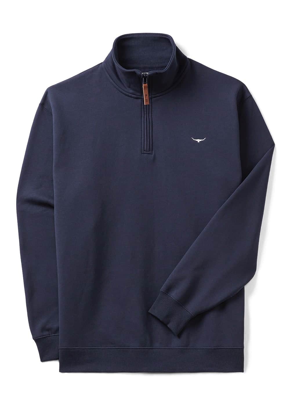 RM Williams Mens Mulyungarie Half Zip Sweatshirt Navy