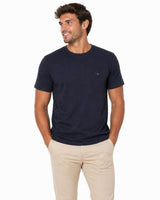 RM Williams Mens Parson T-Shirt Navy/Chestnut Northern Ireland Belfast