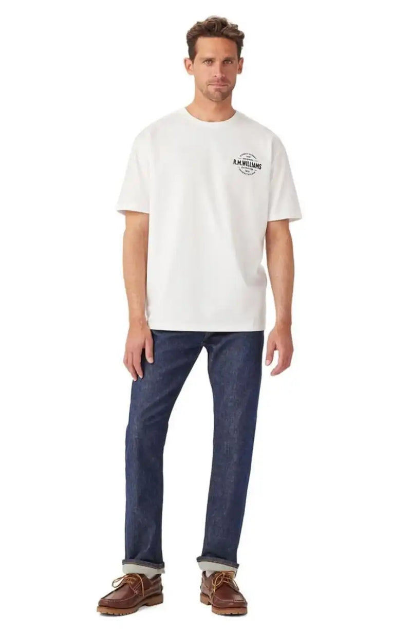 RM Williams Mens Prospect Tee T-Shirt White Northern Ireland Belfast