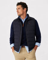 RM Williams Mens Rydal Gilet Navy Northern Ireland Belfast