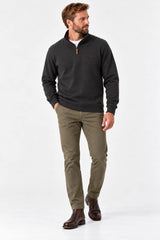 RM Williams Mulyungarie Half Zip Sweatshirt Charcoal Northern Ireland