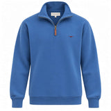 RM Williams Mulyungarie Half Zip Sweatshirt Mid Blue Northern Ireland