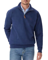 RM Williams Mulyungarie Half Zip Sweatshirt Vintage Blue Northern