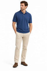 RM Williams Rod Polo Shirt Worker Blue Northern Ireland Belfast