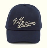 RM Williams Script Baseball Cap Navy/Bone Northern Ireland Belfast