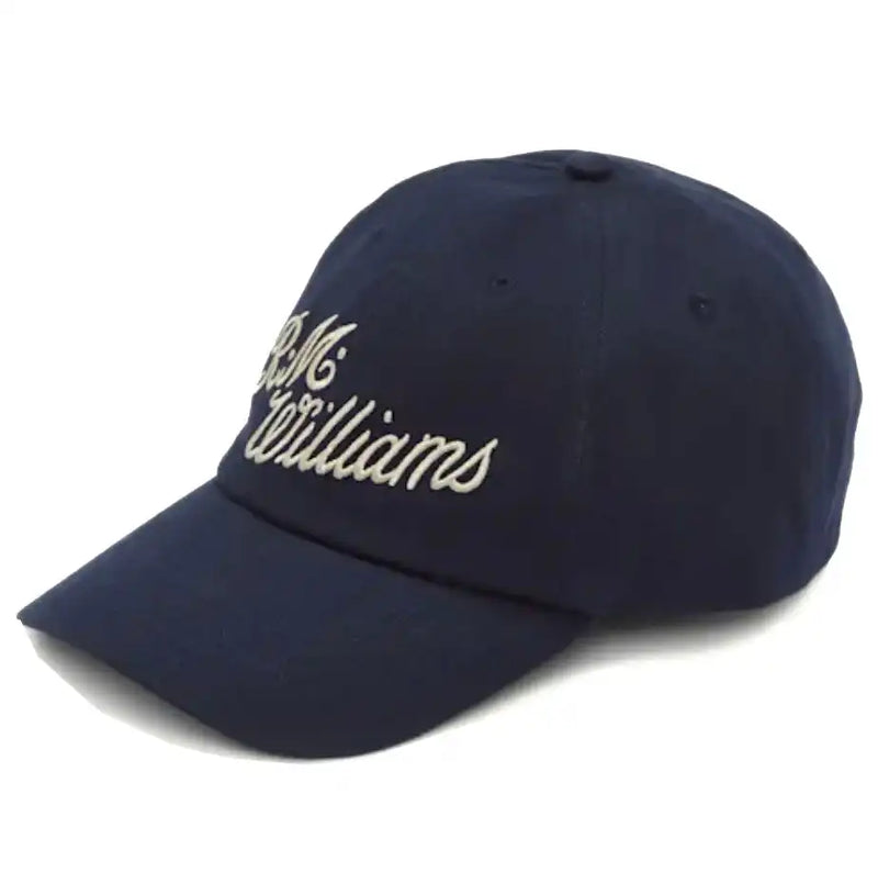 RM Williams Script Baseball Cap Navy/Bone Northern Ireland Belfast