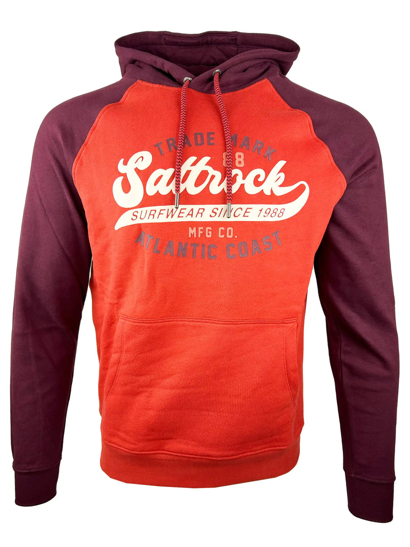 Saltrock Homerun Raglan Hoodie Pop Red Northern Ireland Belfast