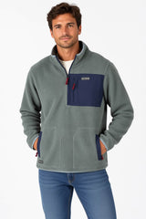 Saltrock Leo Men’s 1/4 Zip Fleece Dark Green Northern Ireland Belfast