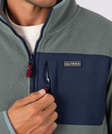 Saltrock Leo Men’s 1/4 Zip Fleece Dark Green Northern Ireland Belfast