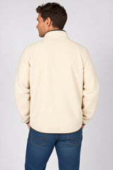 Saltrock Leo Men’s Full Zip Fleece Jacket Cream Northern Ireland