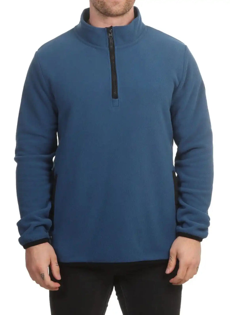 Saltrock Men’s Theo 1/4 Zip Fleece Blue Northern Ireland Belfast