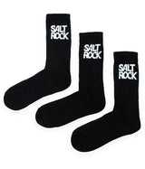 Saltrock Mens 3 Pack Athletic Socks Black Northern Ireland Belfast