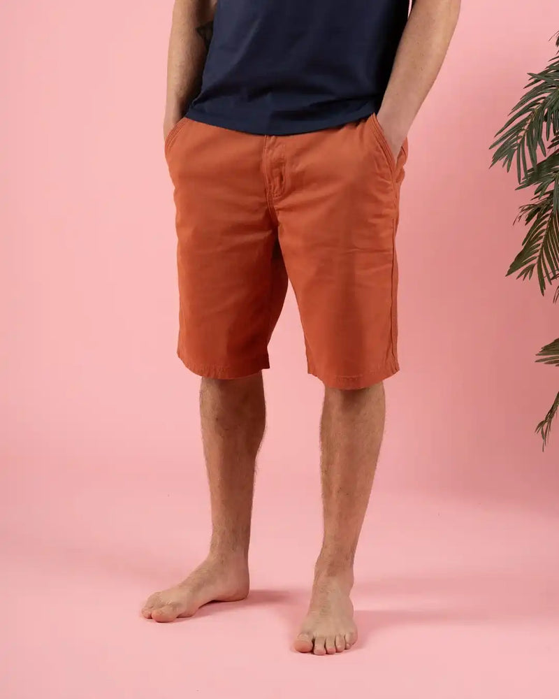 Saltrock Mens Chino Shorts Dark Orange Northern Ireland Belfast