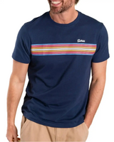 Saltrock Mens Classic Stripe T-Shirt Blue Dress Navy Northern Ireland