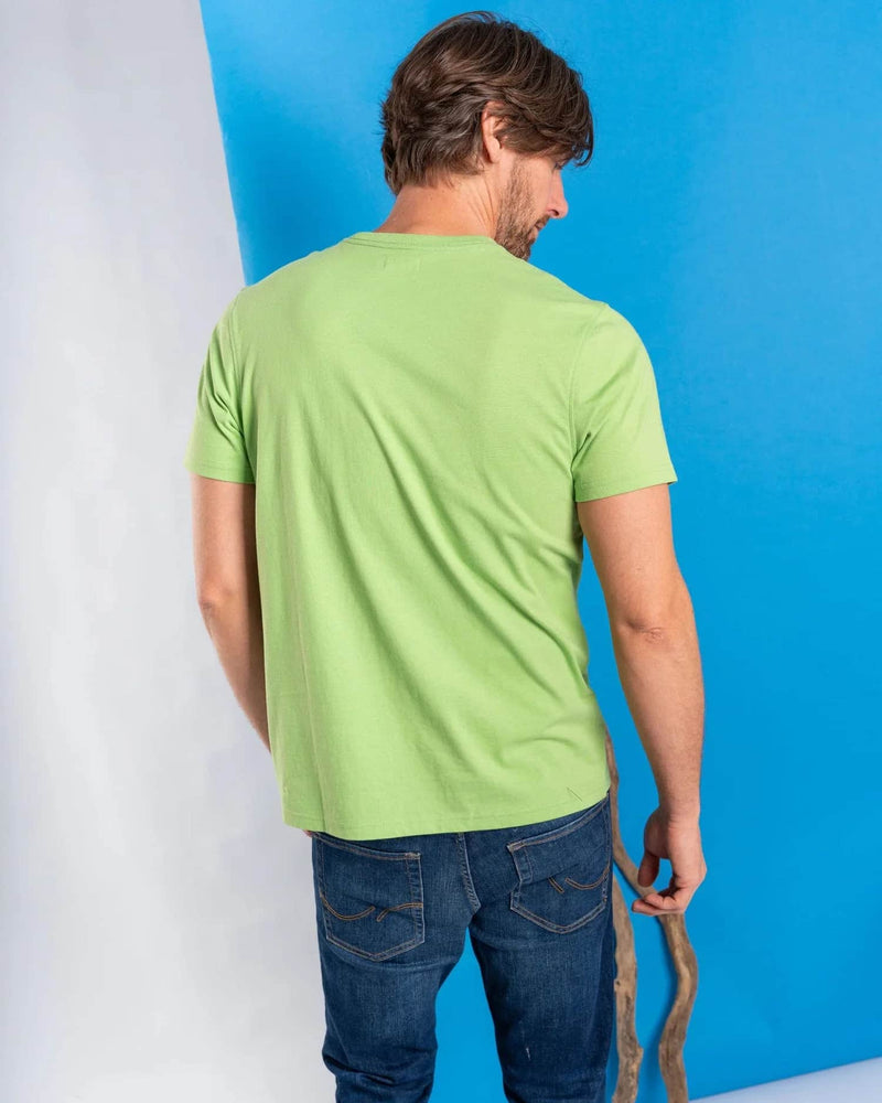 Saltrock Mens Classic Stripe T-Shirt Light Green Northern Ireland