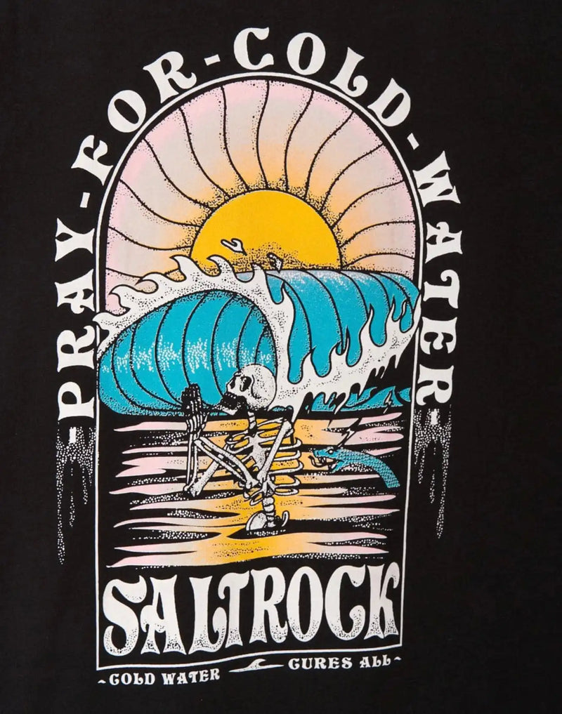 Saltrock Men’s Cold Water T-Shirt Black Northern Ireland Belfast