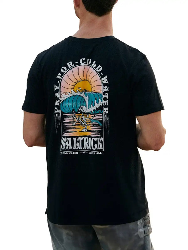 Saltrock Men’s Cold Water T-Shirt Black Northern Ireland Belfast