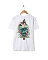 Saltrock Mens Dark Water Colour T-Shirt White Northern Ireland Belfast