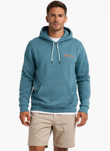Saltrock Mens Heritage Logo Hoodie Blue Northern Ireland Belfast