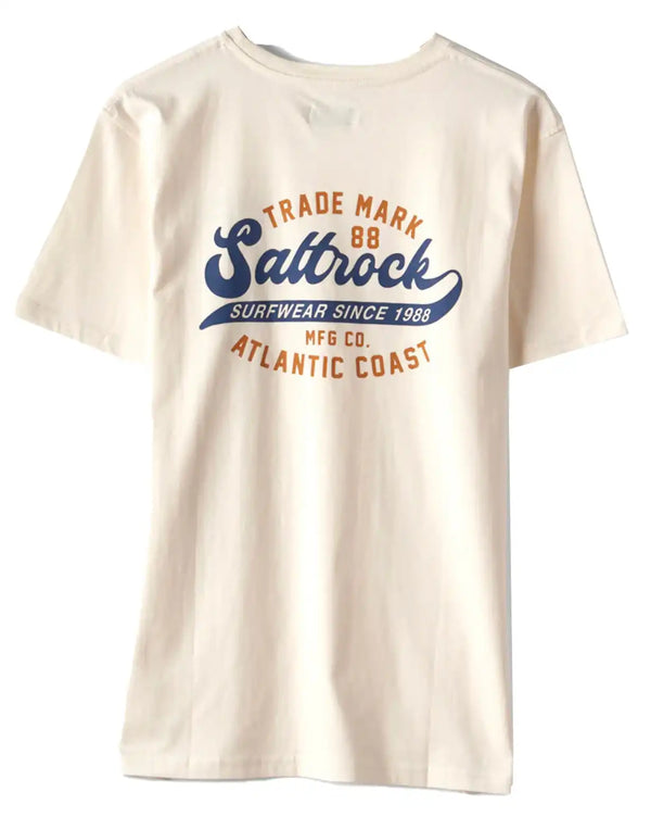 Saltrock Mens Home Run SS T-Shirt Cream Northern Ireland Belfast