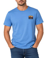 Saltrock Mens Last Light Mountain T-Shirt Bright Blue Northern