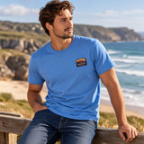 Saltrock Mens Last Light Mountain T-Shirt Bright Blue Northern