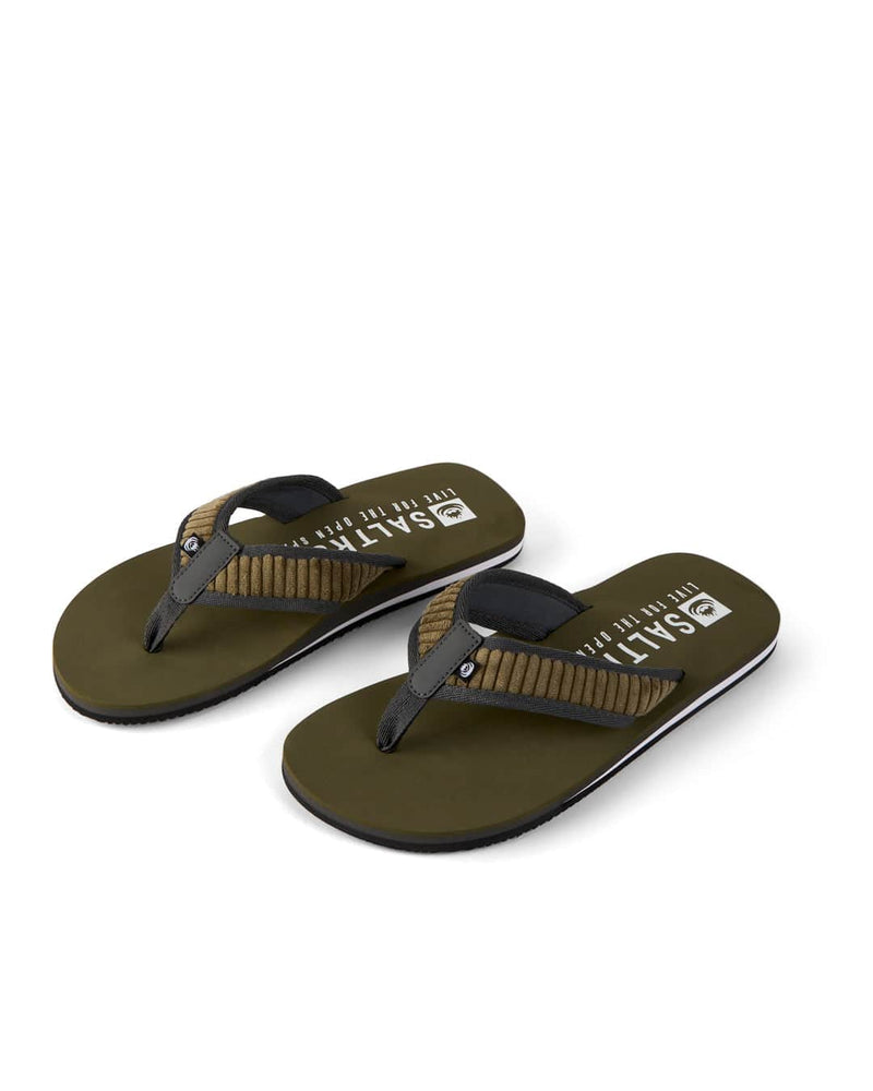 Saltrock Mens Lines Flip Flops Green Northern Ireland Belfast