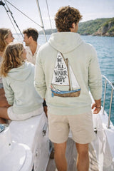 Saltrock Mens Lost Ships Hoodie Light Green Northern Ireland Belfast