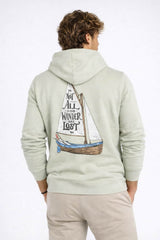 Saltrock Mens Lost Ships Hoodie Light Green Northern Ireland Belfast