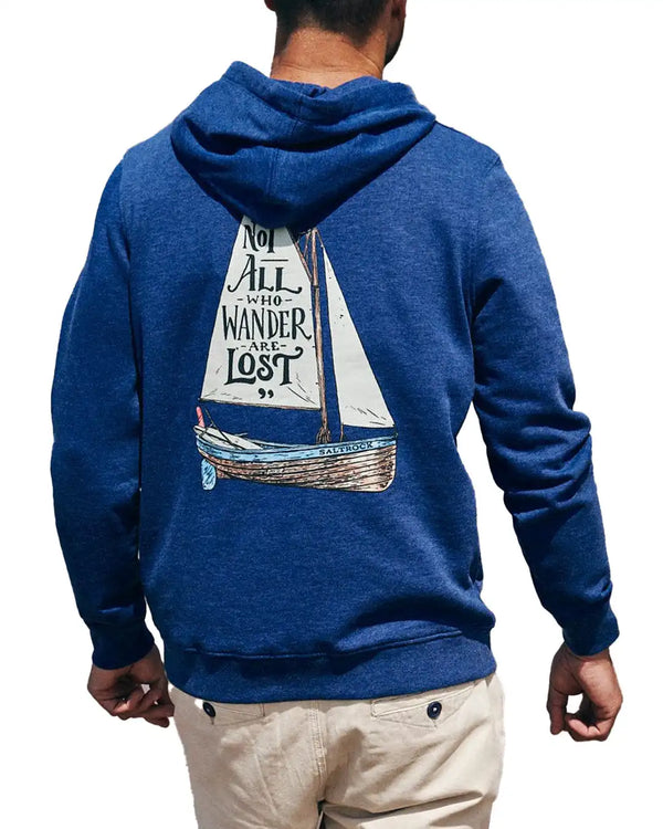 Saltrock Men’s Lost Ships Pop Hoodie Blue Northern Ireland Belfast