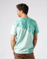 Saltrock Mens Original SR T-Shirt Tie Dye Green/ Dark Pink Northern