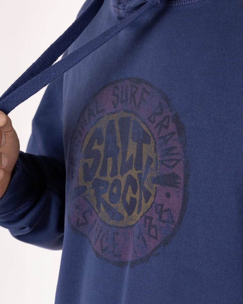 Saltrock Mens Original Warp Oversized SR Hoodie Purple Northern