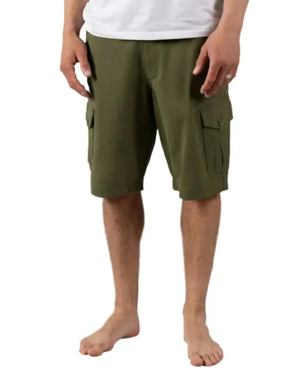 Saltrock Mens Penwith Cargo Shorts Dark Green Northern Ireland Belfast